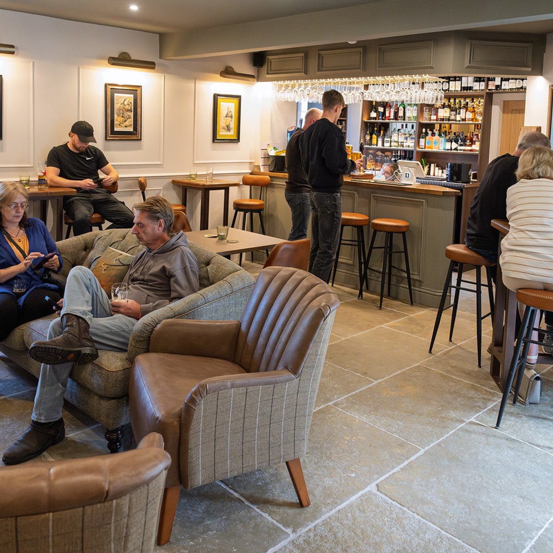 The bar menu at The Fox, Wetherby.